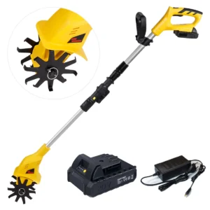 20V Handheld Tiller Garden Rotary Mini Tiller Cordless Garden Tractor Portable Lawn Trimmer Tiller